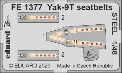 1/48 Yak-9T seatbelts STEEL (ZVE)