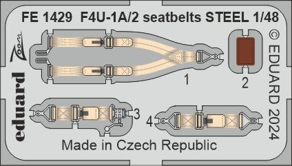 1/48 F4U-1A/2 seatbelts STEEL (MAGIC F.)