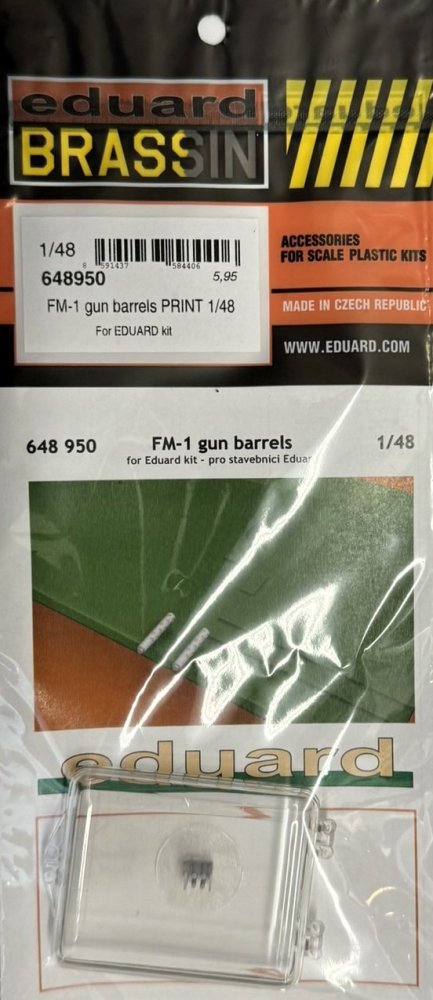 BRASSIN 1/48 FM-1 gun barrels PRINT (EDU)