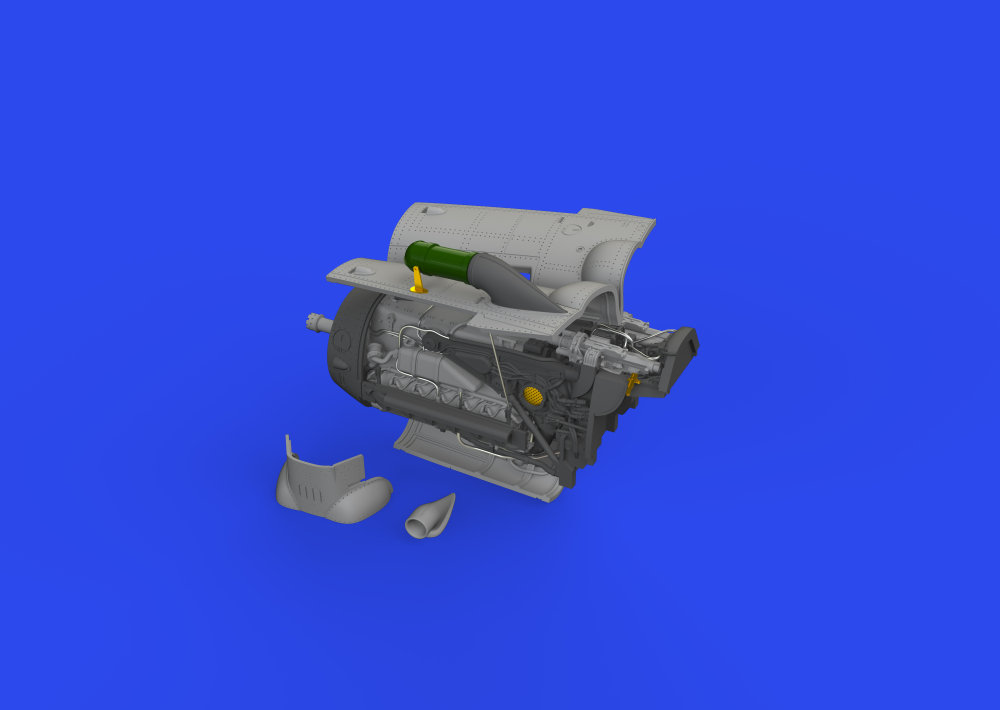 BRASSIN 1/72 Bf 109G-6 engine PRINT (EDU)