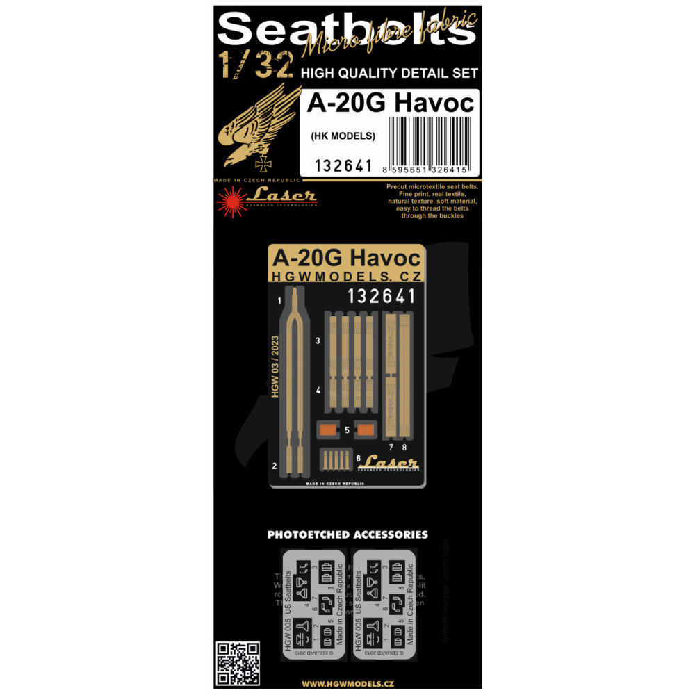 1/32 Seatbelts A-20G Havoc (laser)