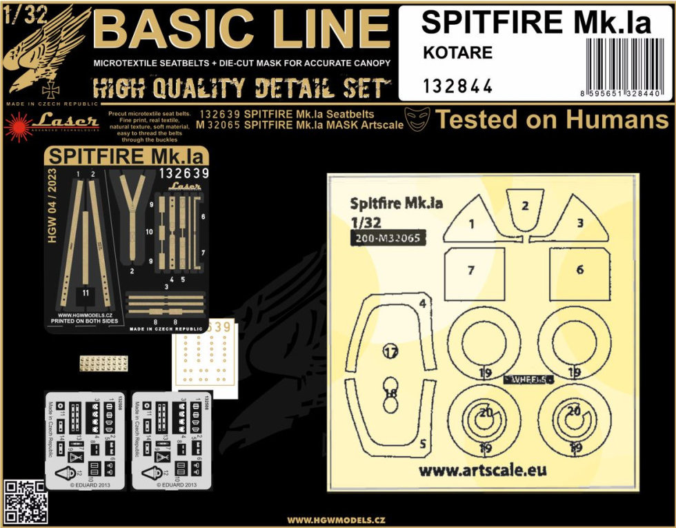 1/32 Spitfire Mk.Ia (KOTARE) BASIC LINE