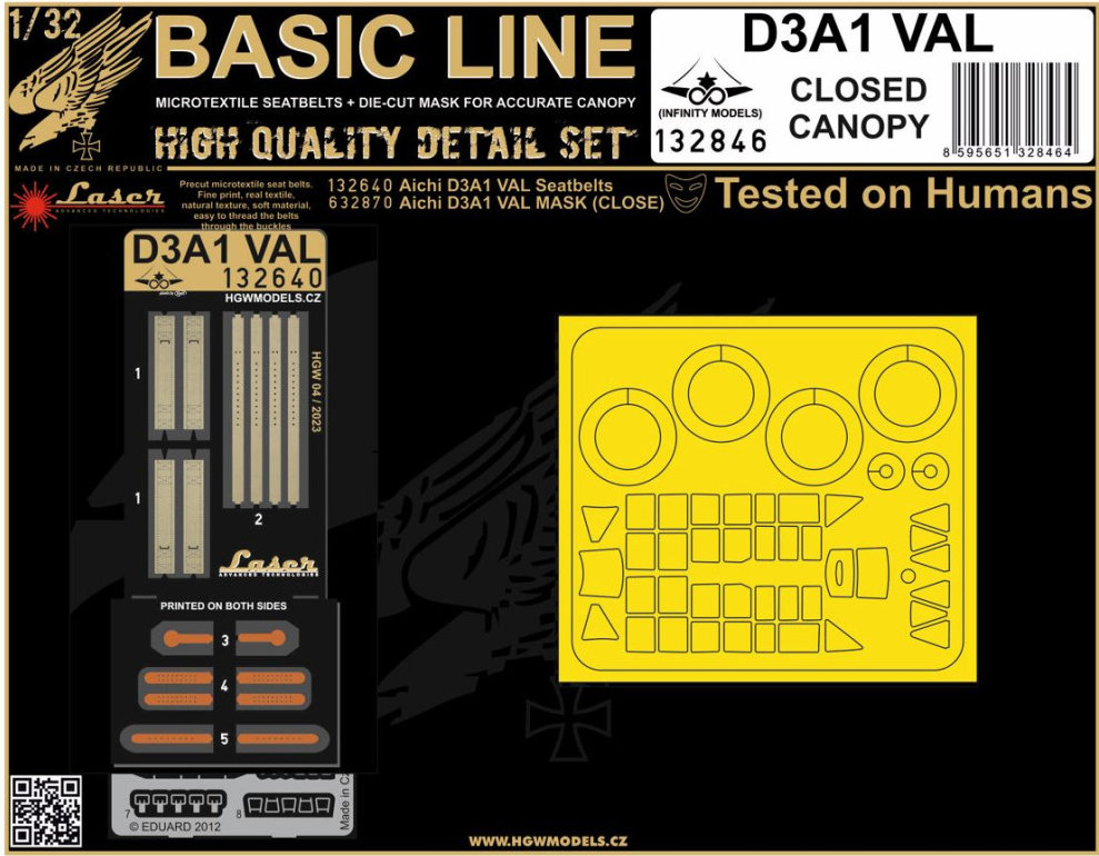 1/32 D3A1 VAL Close Canopy (INFIN.) BASIC LINE