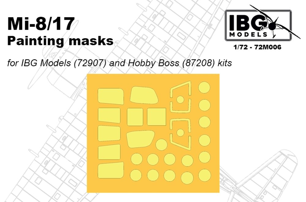 1/72 Mi-17 Painting Mask set  (IBG/HOBBYB)