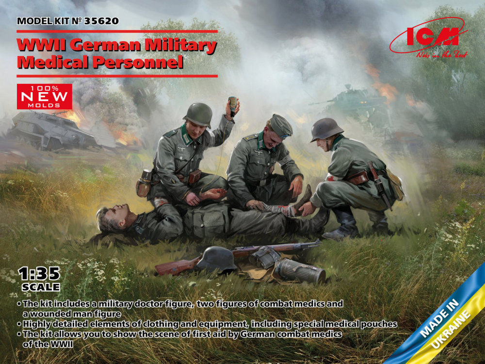 1/35 German Military Medical Personnel WWII