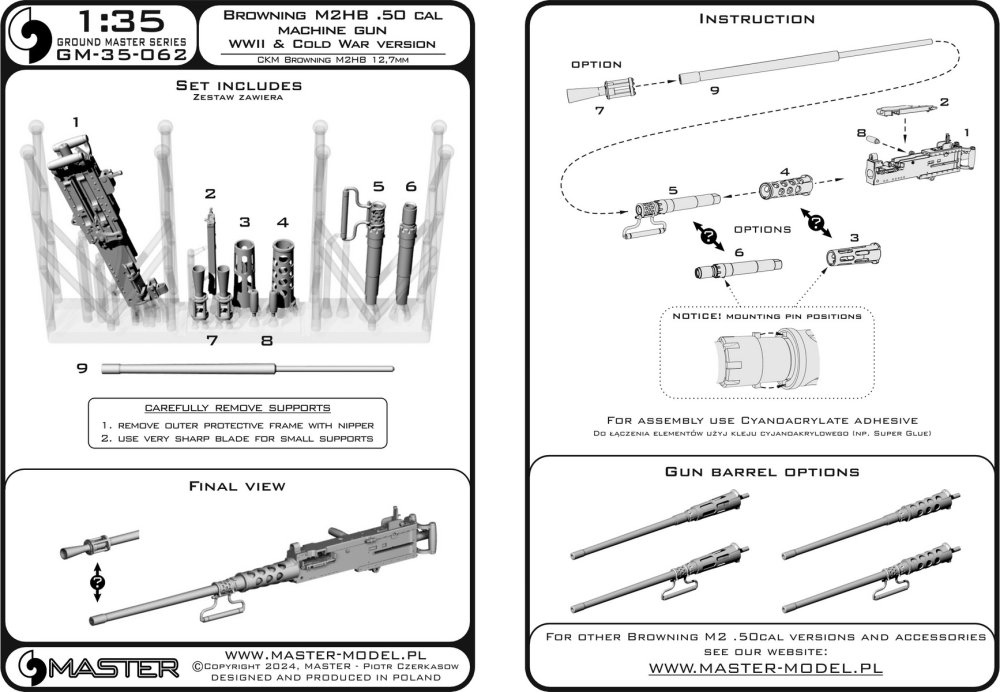 1/35 Browning M2HB 12,7mm - MG WWII and Cold War