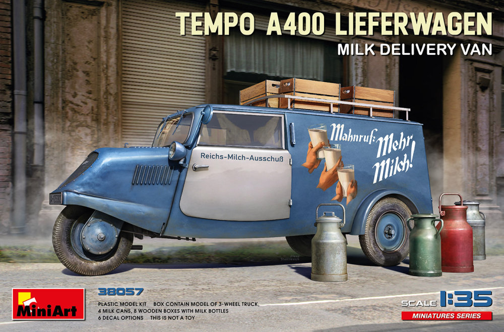 1/35 Tempo A400 Lieferwagen Milk Delivery Van