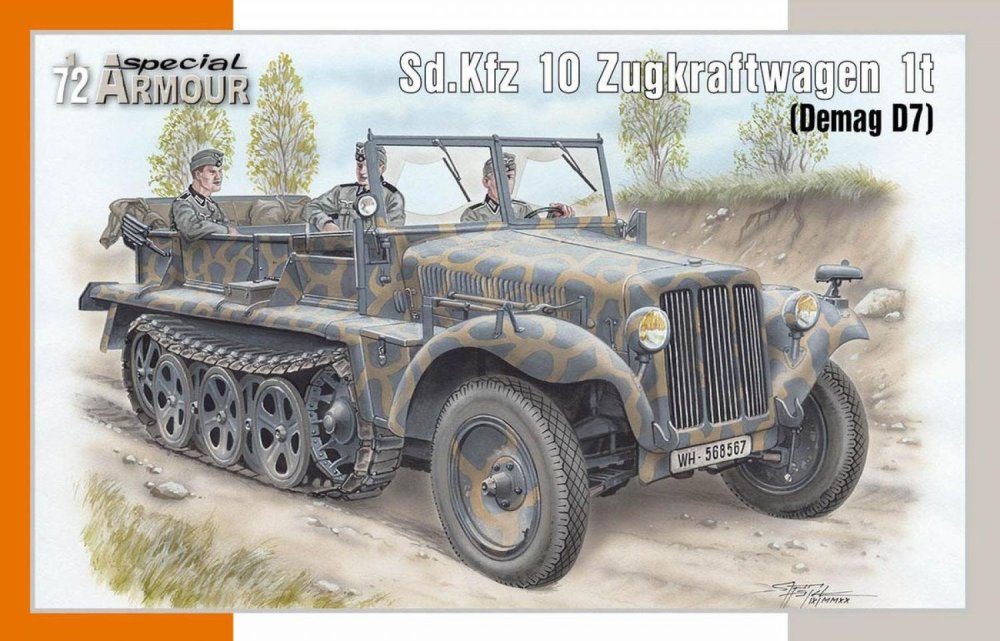 1/72 Sd.Kfz.10 Zugkraftwagen 1t (Demag D7) reissue