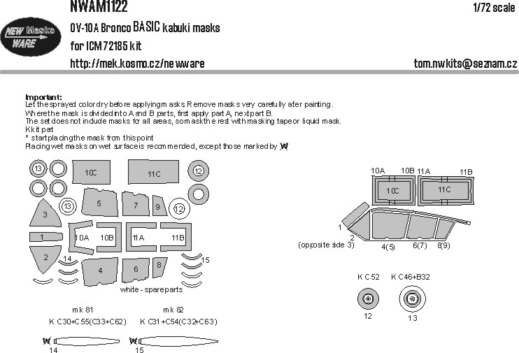 1/72 Mask OV-10A Bronco BASIC (ICM 72185)