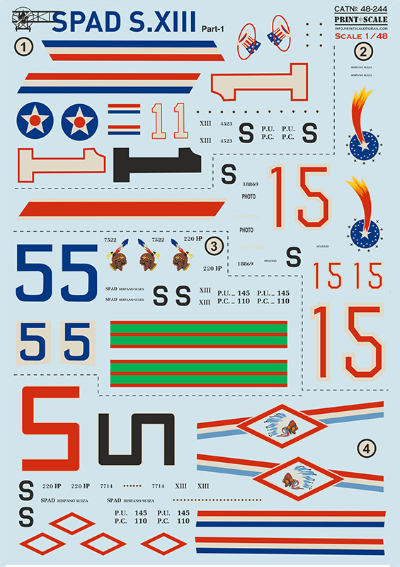 1/48 SPAD Xlll - Part 1 (wet decal)