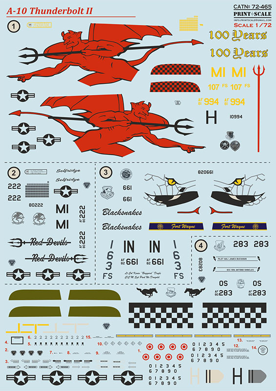 1/72 A-10 Thunderbolt II - Part 3 (wet decal)