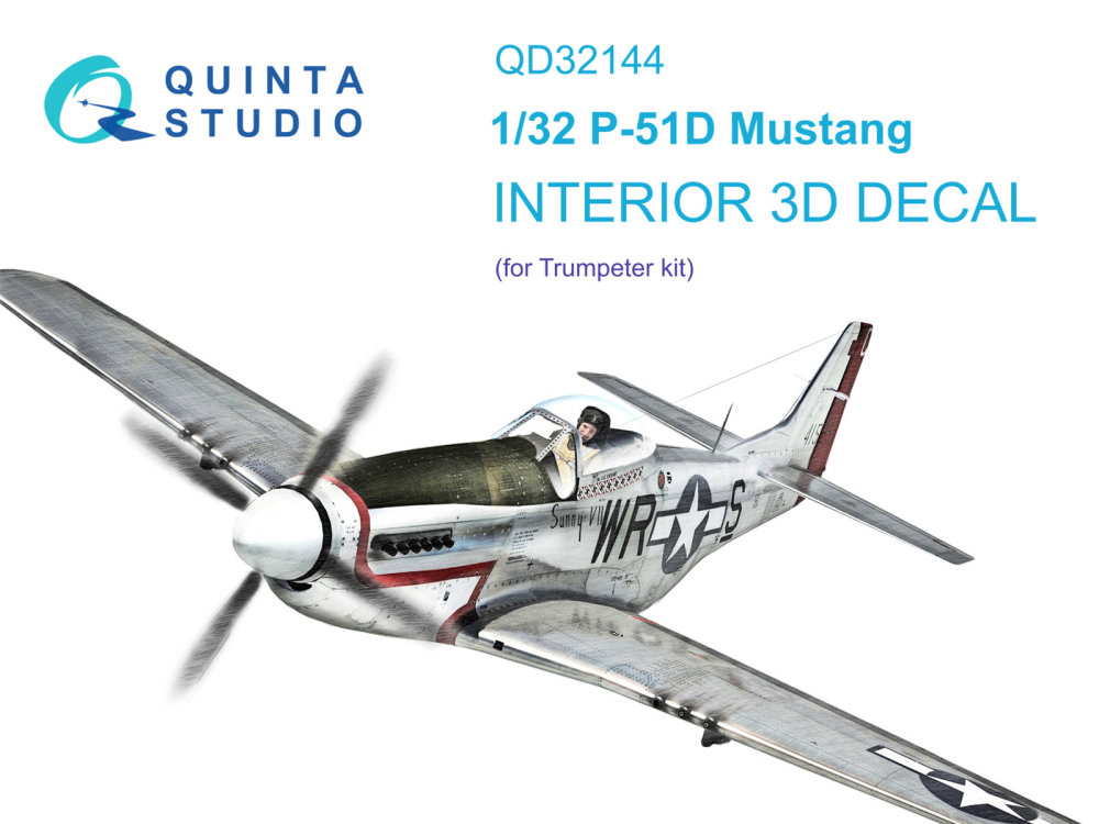 1/32 P-51D Mustang 3D-Print.&col.Interior (TRUMP)