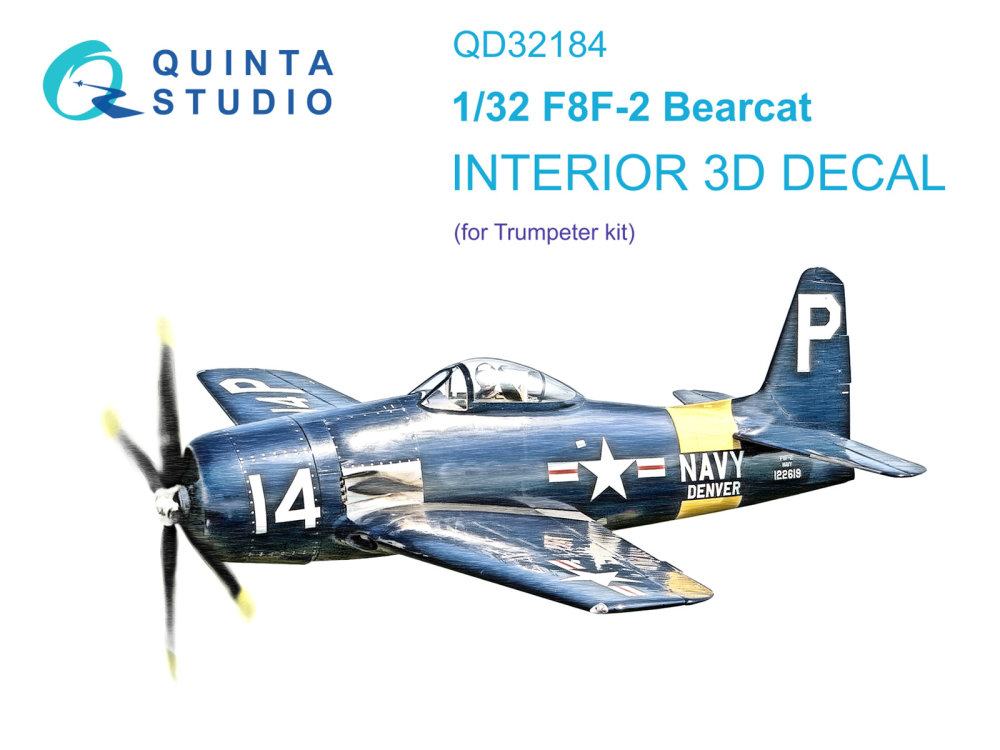 1/32 F8F-2 Bearcat 3D-Print.&col.Interior (TRUMP)