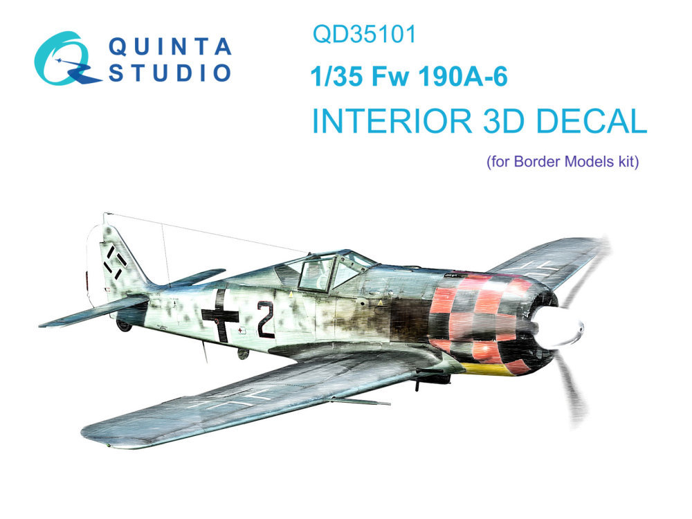 1/35 FW 190A-6 3D-Print.&col.Interior (Border M.)