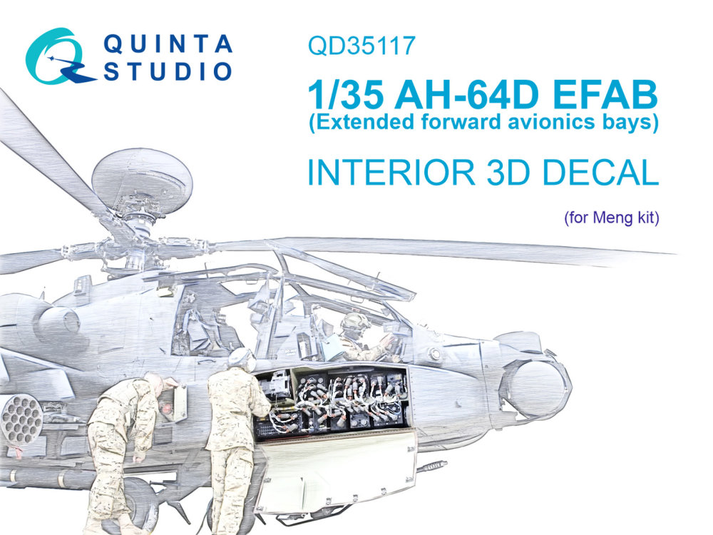 1/35 AH-64D Ext.forward avionics bays 3D&col.Int.