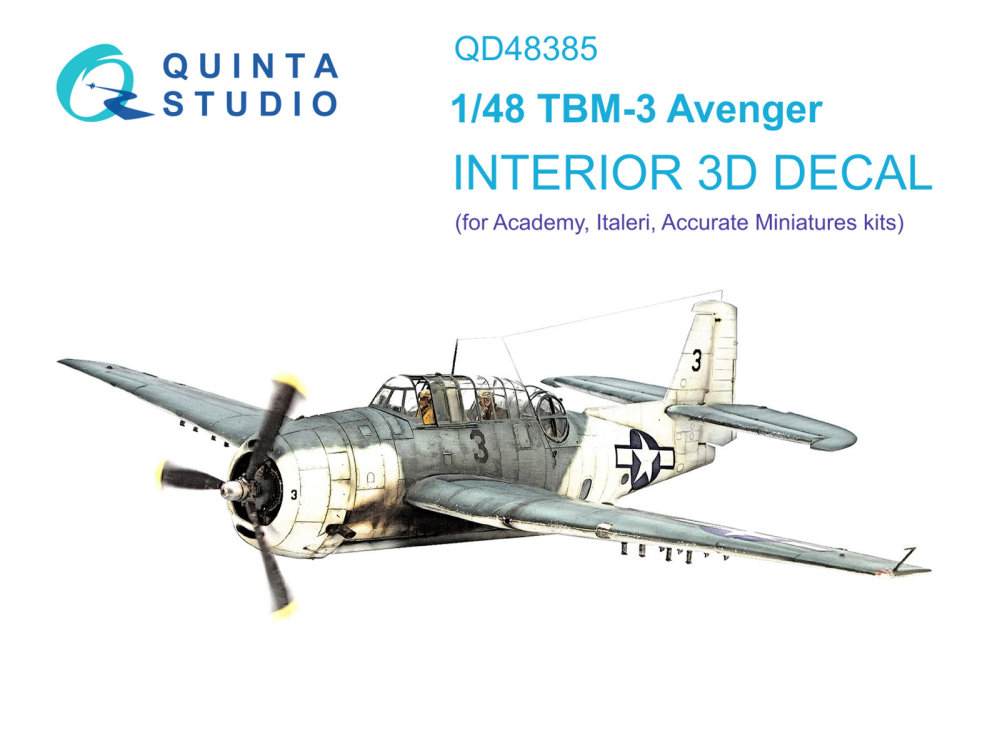 1/48 TBM-3 Avenger 3D-Print.&col.Interior (ACC.M.)