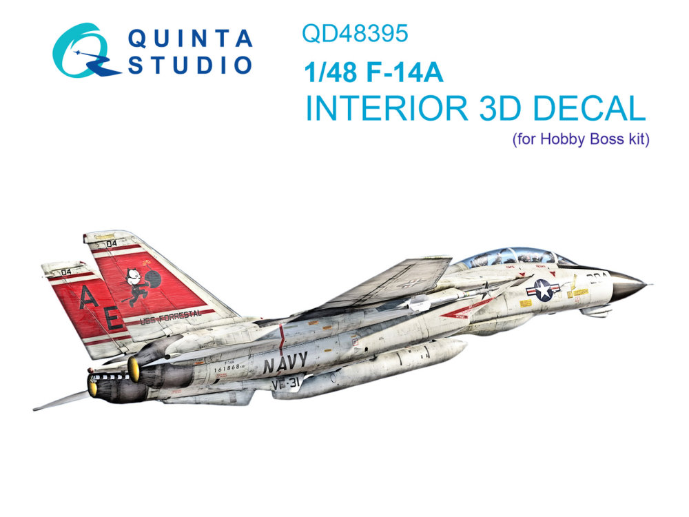 1/48 F-14A 3D-Print.&col.Interior (HOBBYB)