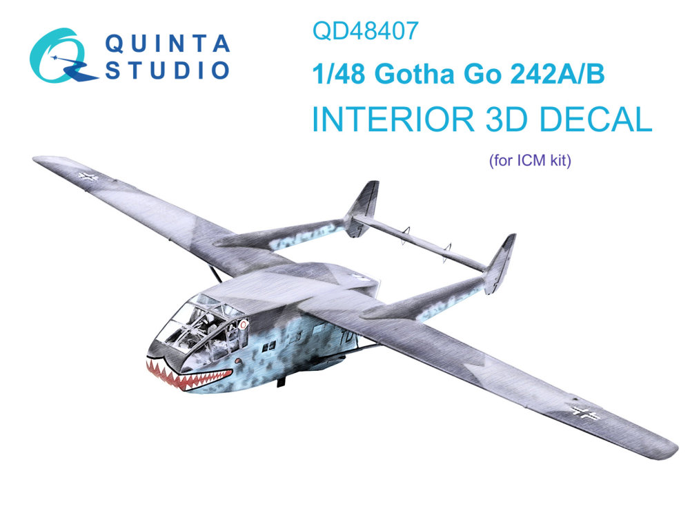 1/48 Go 242A-B 3D-Print.&col.Interior (ICM)