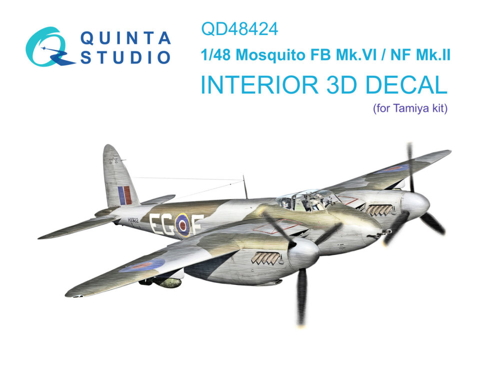 1/48 Mosquito FB Mk.VI/NF Mk.II 3D-Print.&col.Int.