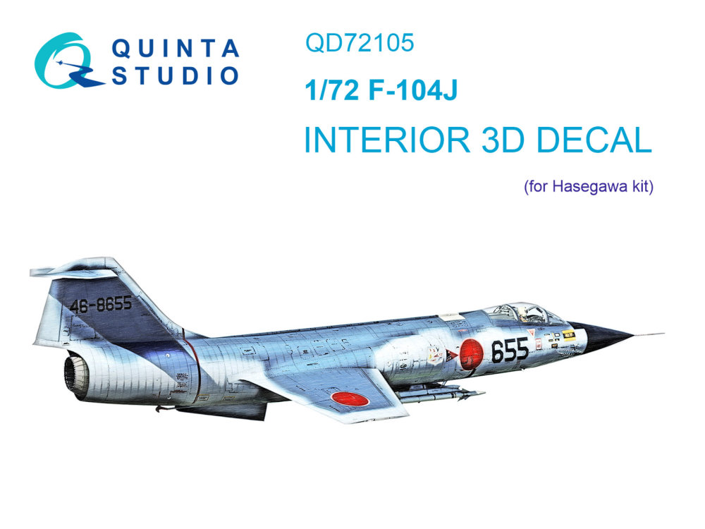 1/72 F-104J 3D-Print.&col.Interior (HAS)