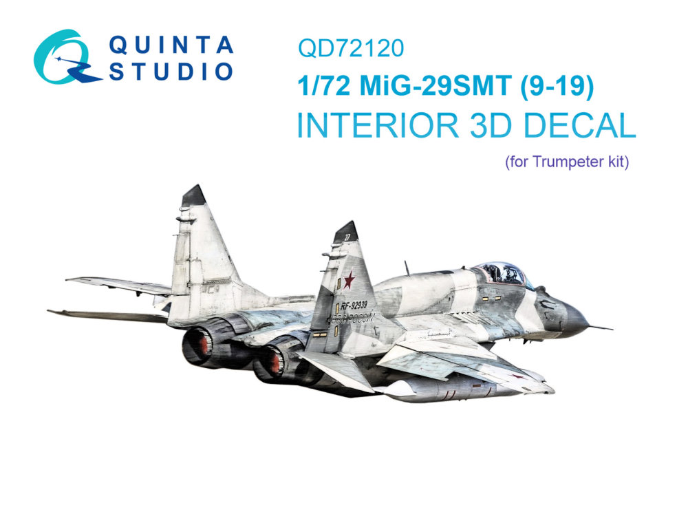 1/72 MiG-29SMT 9-19 3D-Print.&col.Interior (TRUMP)