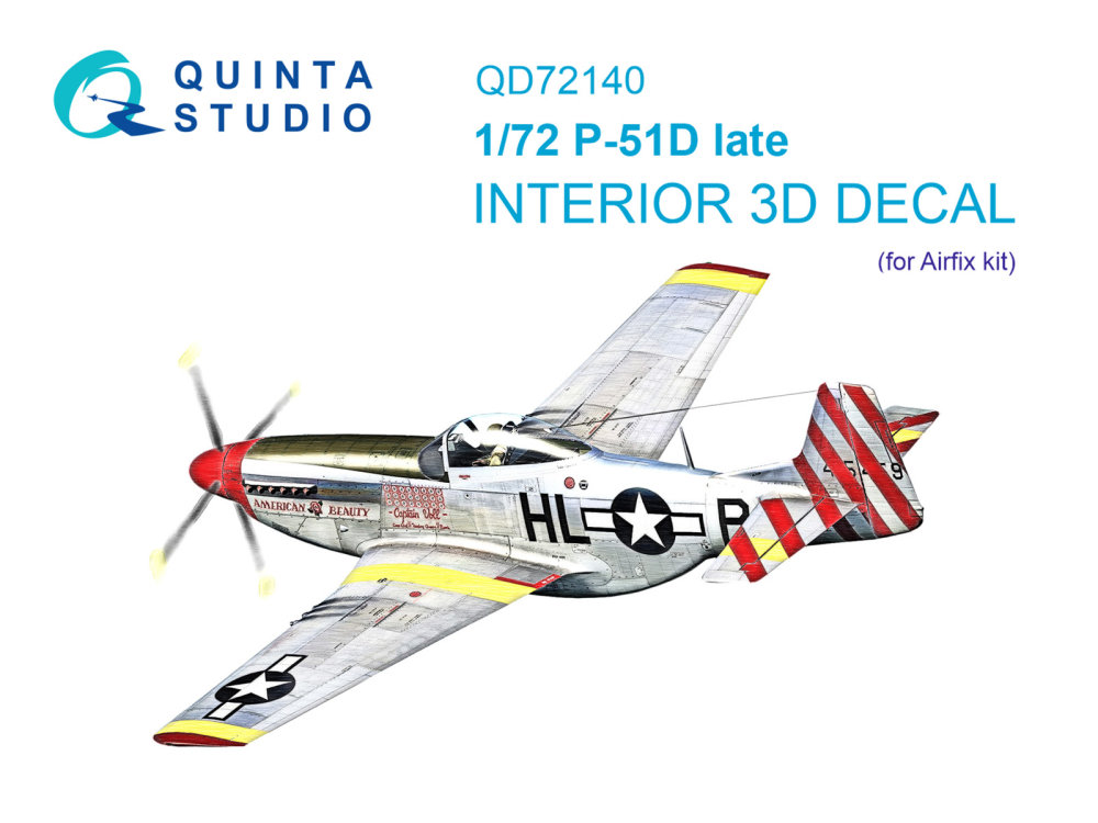 1/72 P-51D late 3D-Print.&col.Interior (AIRF)