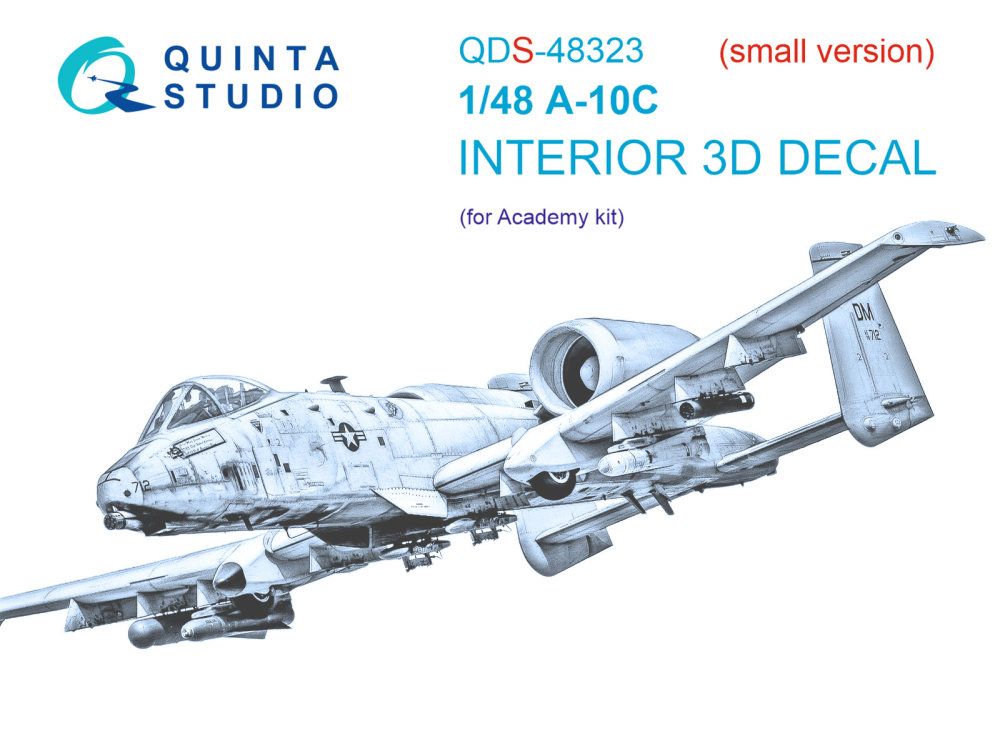 1/48 A-10C 3D-Print&colour.Interior (ACAD) SMALL