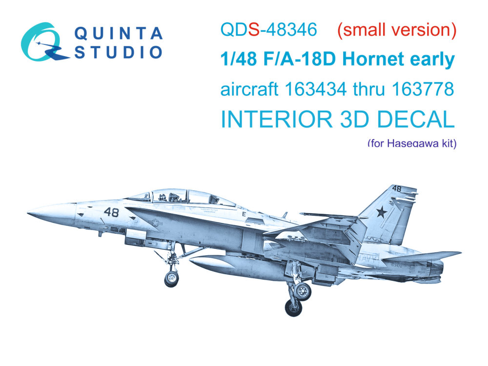 1/48 FA-18D early 3D-Print.&col.Inter. (HAS) SMALL