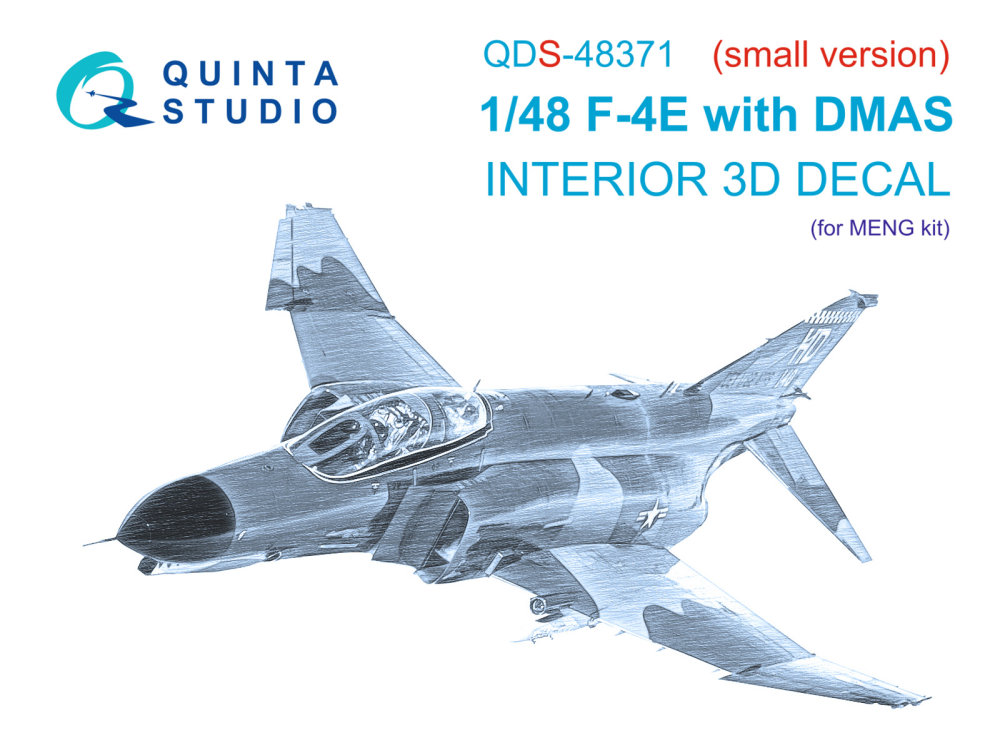 1/48 F-4E w/ DMAS 3D&colour.Interior (MENG) SMALL