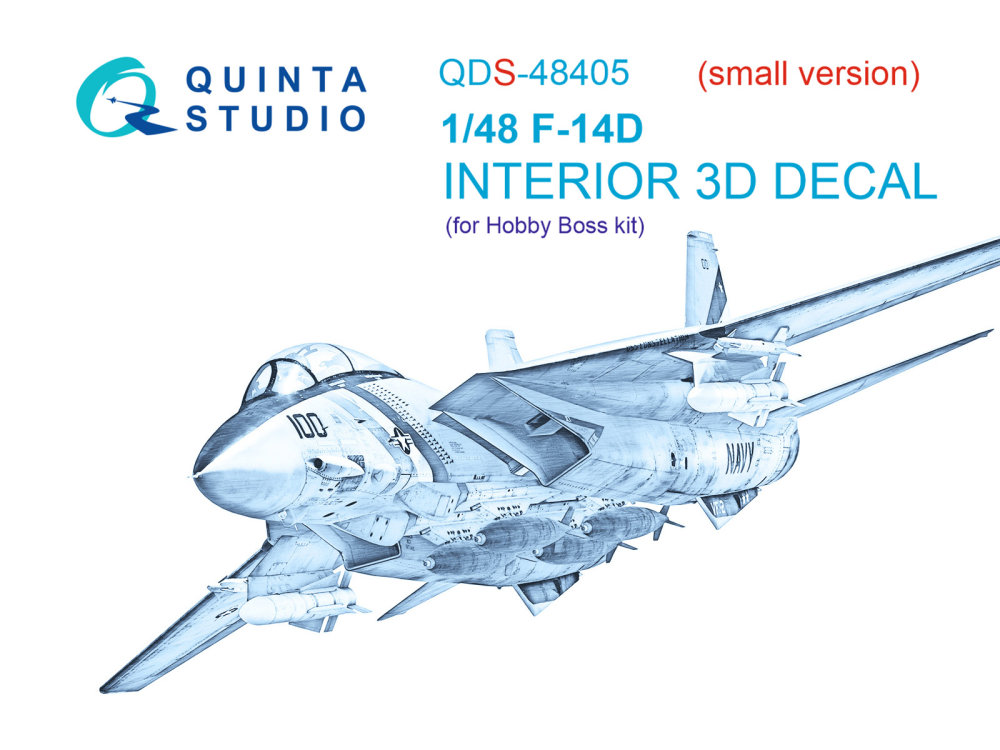 1/48 F-14D 3D-Print.&col.Interior (HOBBYB) SMALL