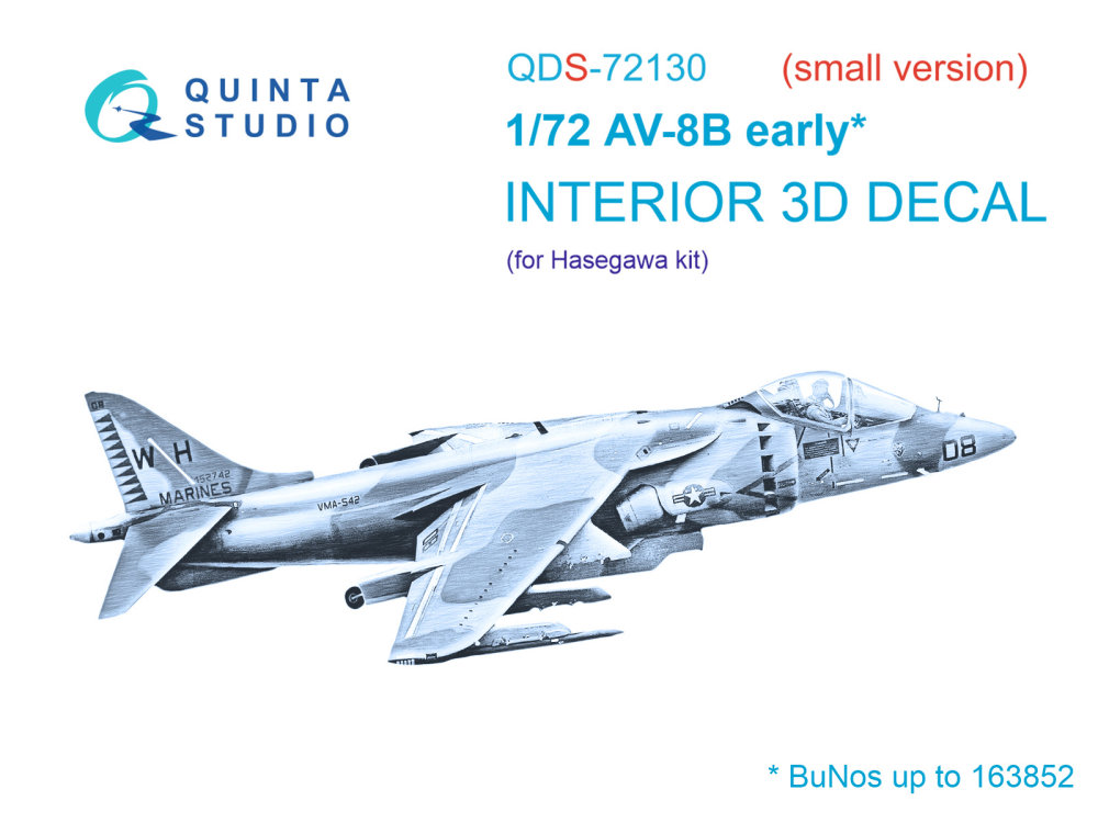 1/72 AV-8B early 3D-Prin.&col.Interior (HAS) SMALL