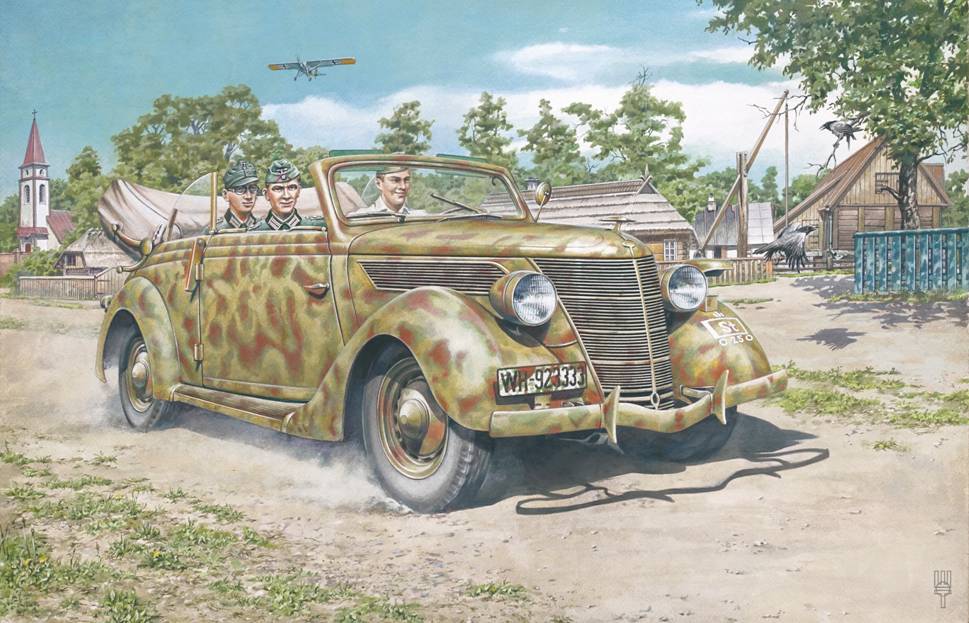 1/35 Ford V8-G81 Cabriolet (4x camo)