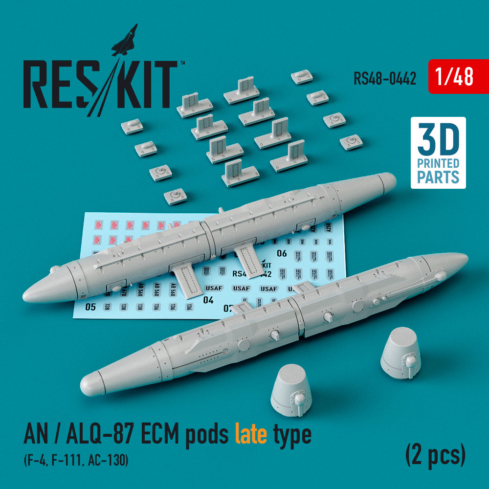 1/48 AN / ALQ-87 ECM pods late type - 2 pcs.