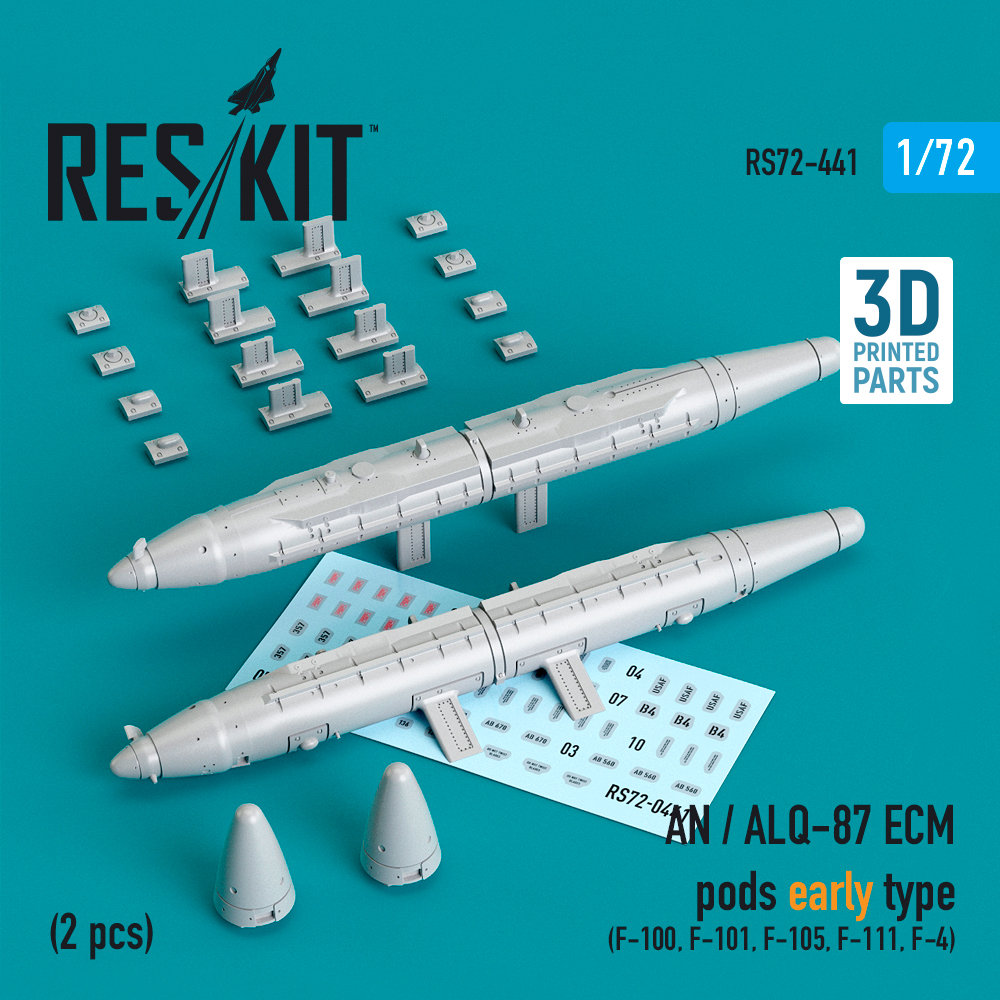 1/72 AN / ALQ-87 ECM pods early type - 2 pcs.