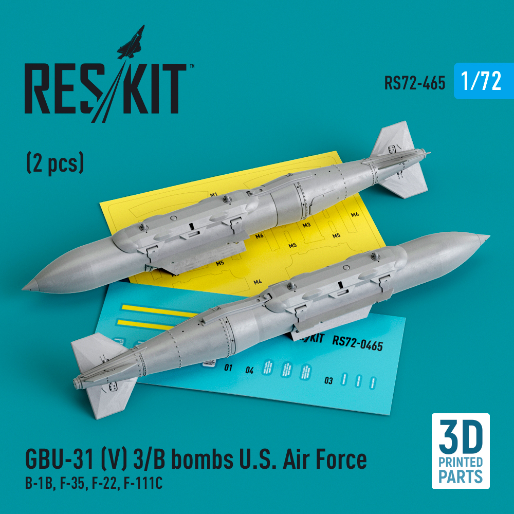 1/72 GBU-31 (V) 3/B bombs U.S. Airce (2 pcs.) 