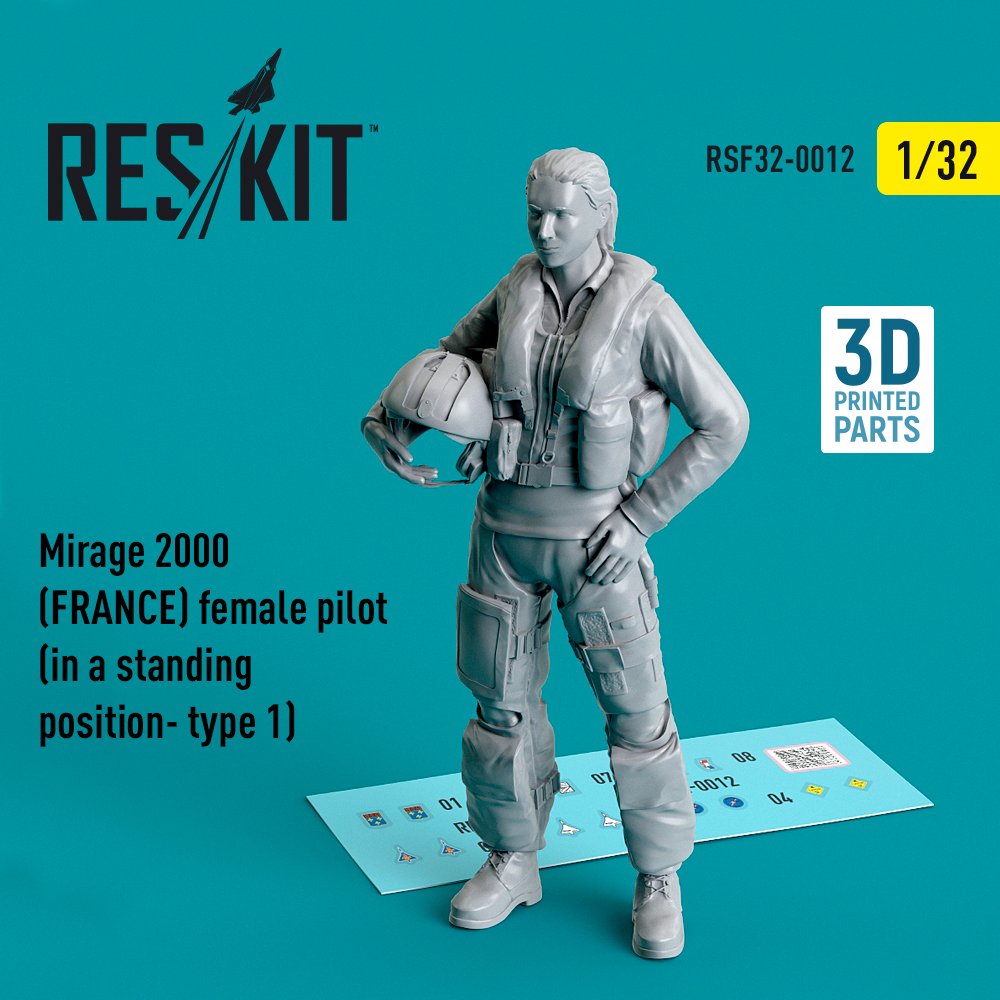 1/32 Mirage 2000 FRANCE female pilot - standing 1