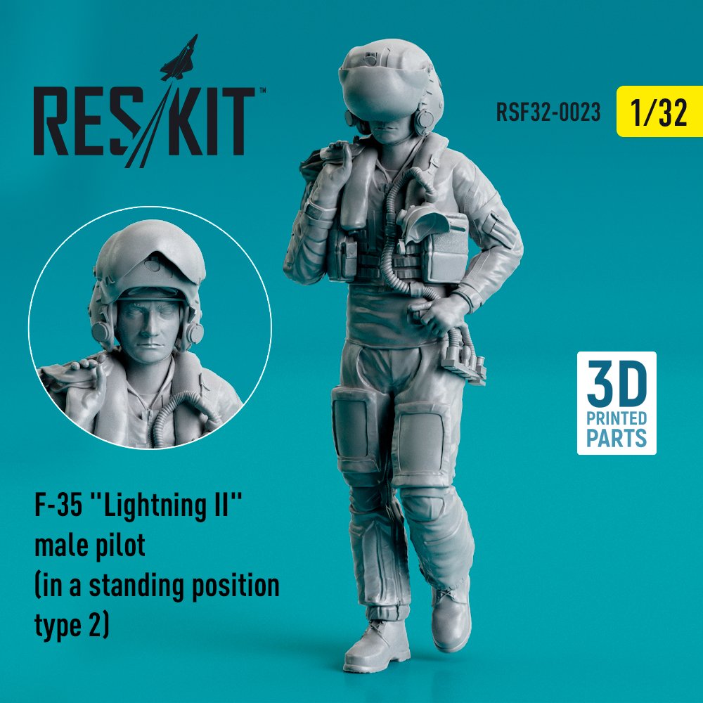 1/32 F-35 Lightning II male pilot - standing 2