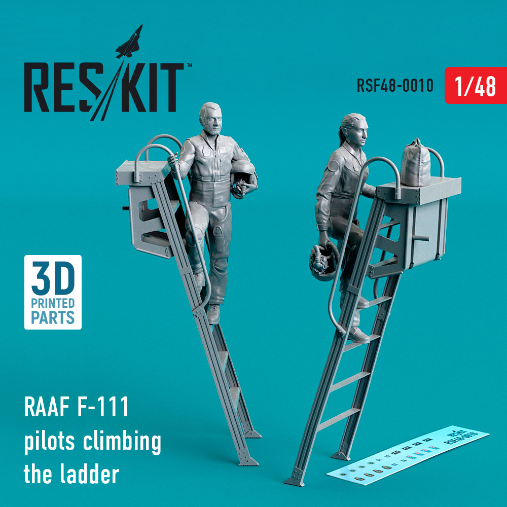 1/48 RAAF F-111 pilots climbing the ladder (2 pcs)