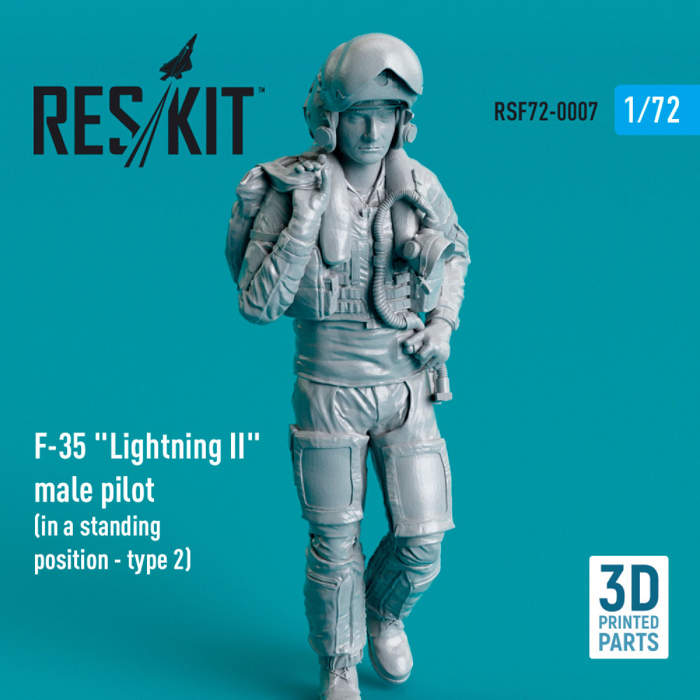 1/72 F-35 Lightning II male pilot - standing 2