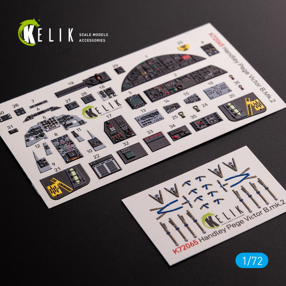 1/72 Handley Page Victor B Mk2 interior 3D decals 