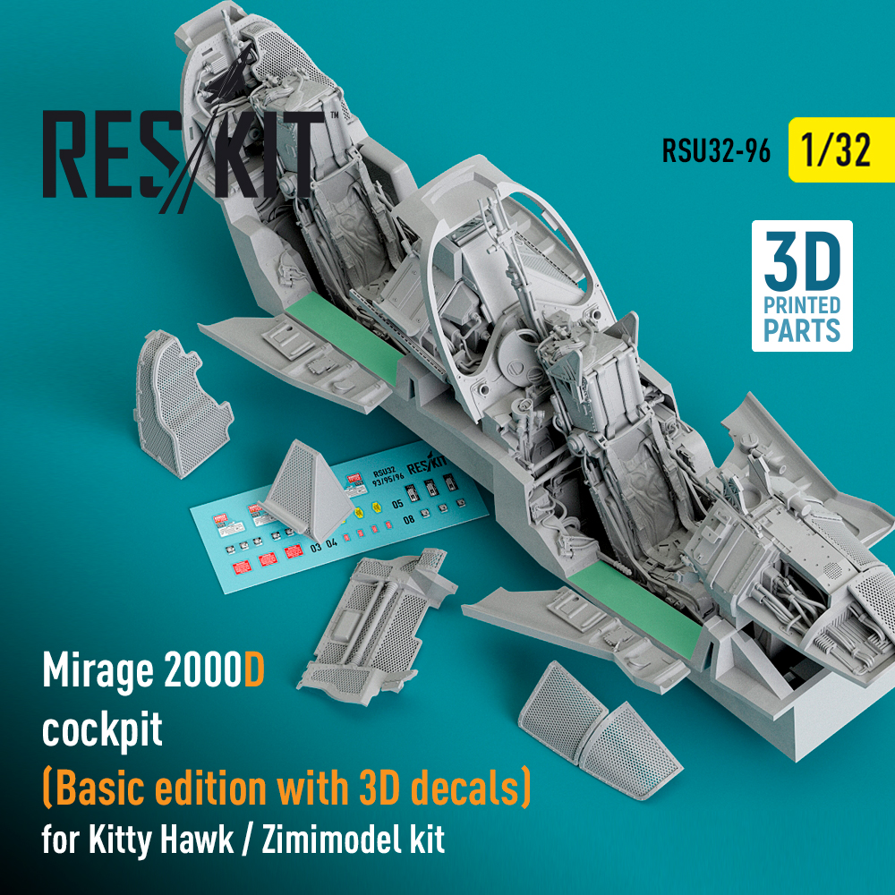 1/32 Mirage 2000D cockpit - Basic edition (KITTYH)