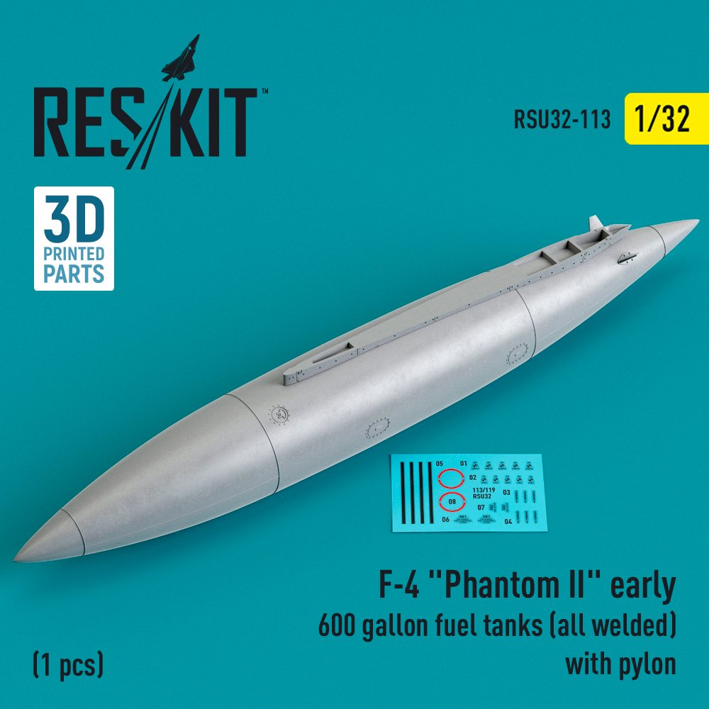 1/32 F-4 Phantom II early 600 gallon fuel tanks 