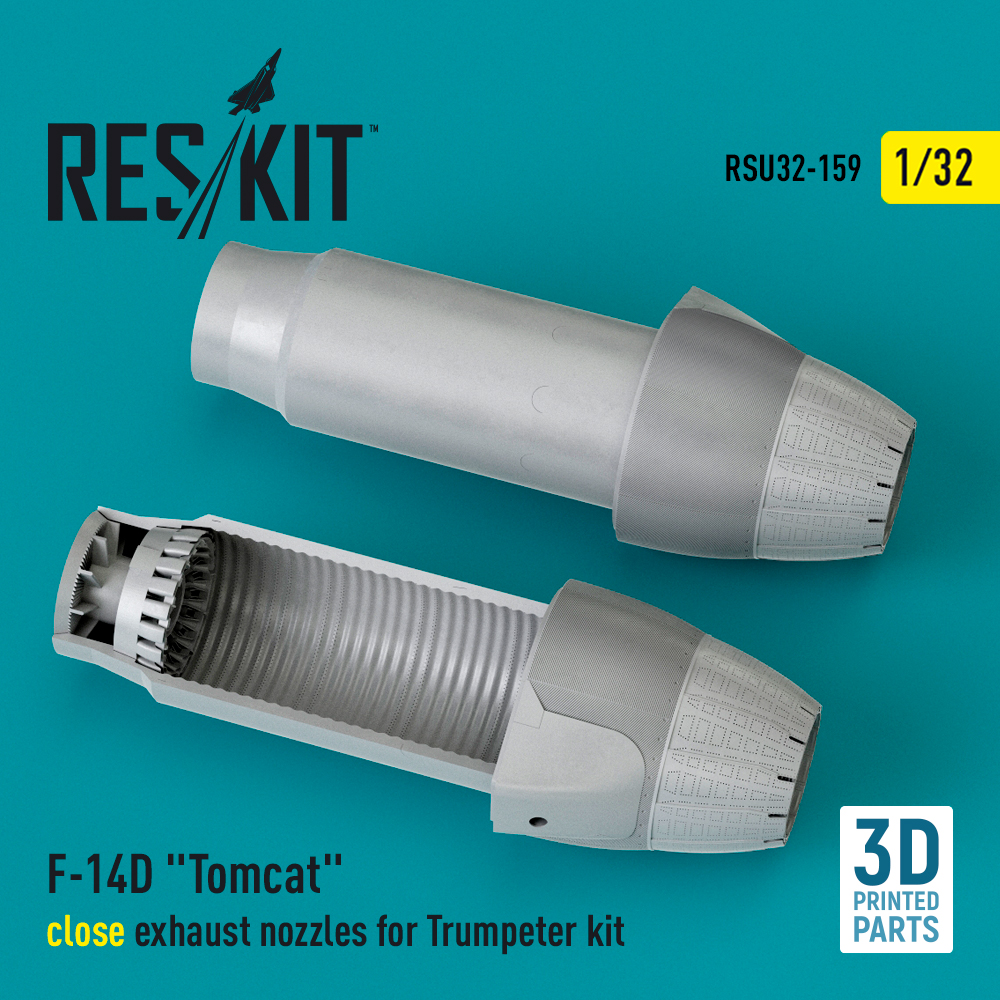 1/32 F-14D 'Tomcat' close exhaust nozzles (TRUMP) 