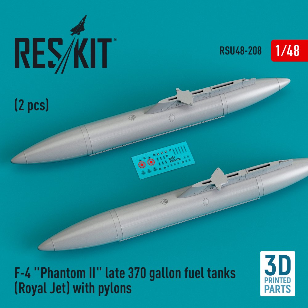 1/48 F-4 'Phantom II' late 370 gallon fuel tanks