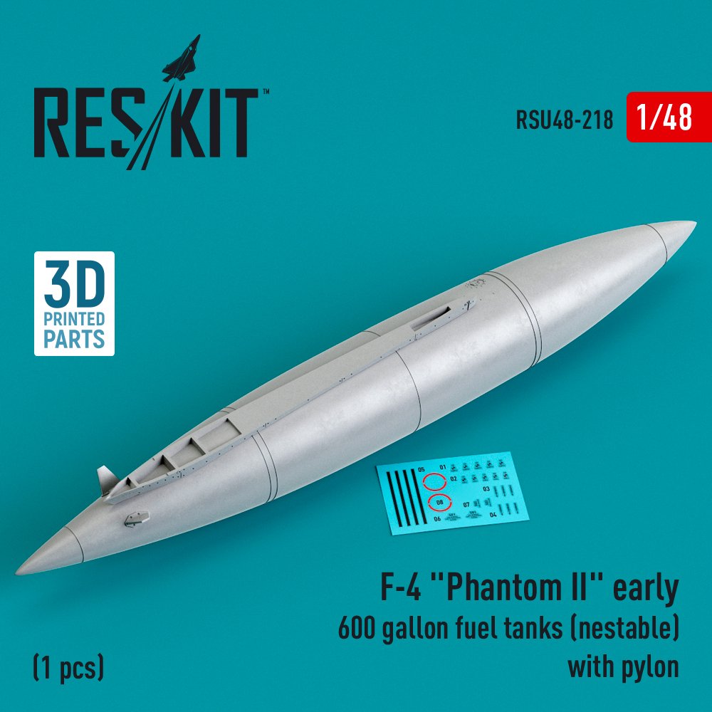 1/48 F-4 'Phantom II' early 600 gallon fuel tanks 