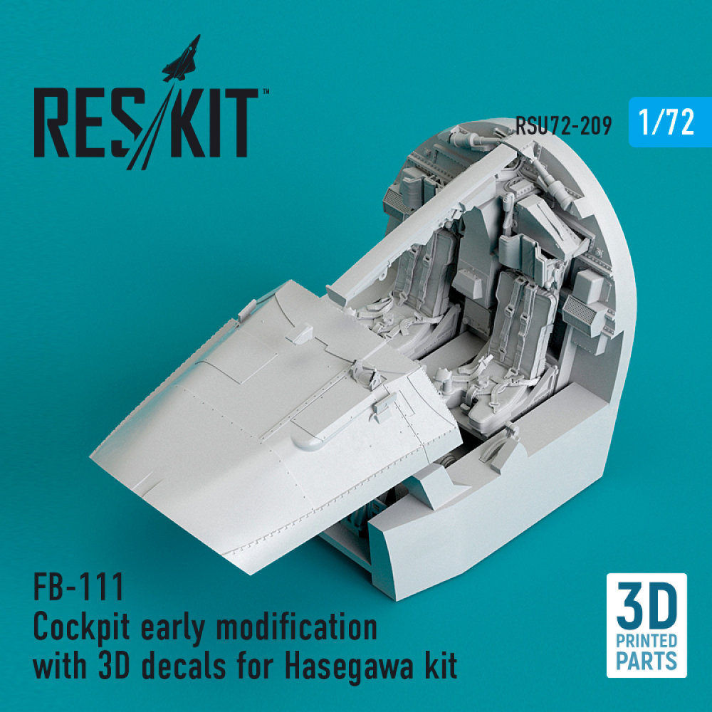 1/72 FB-111 Cockpit early modification w/ 3D dec.