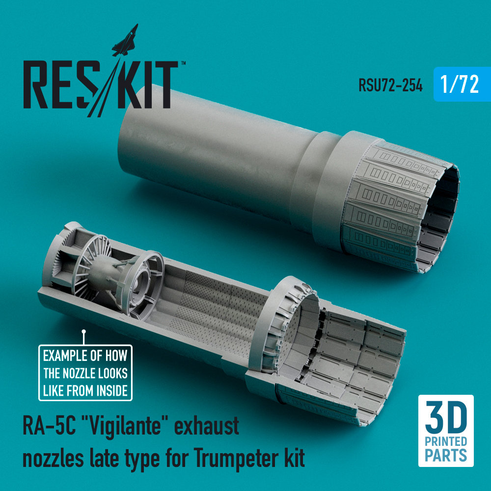 1/72 RA-5C 'Vigilante' exhaust nozzles late type