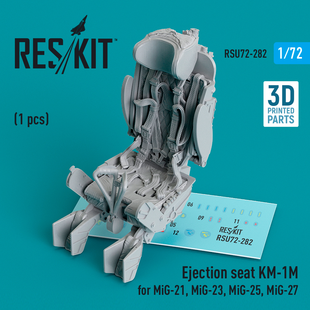 1/72 Eject.seat KM-1M for MiG-21/23/25/27 (1 pc.)