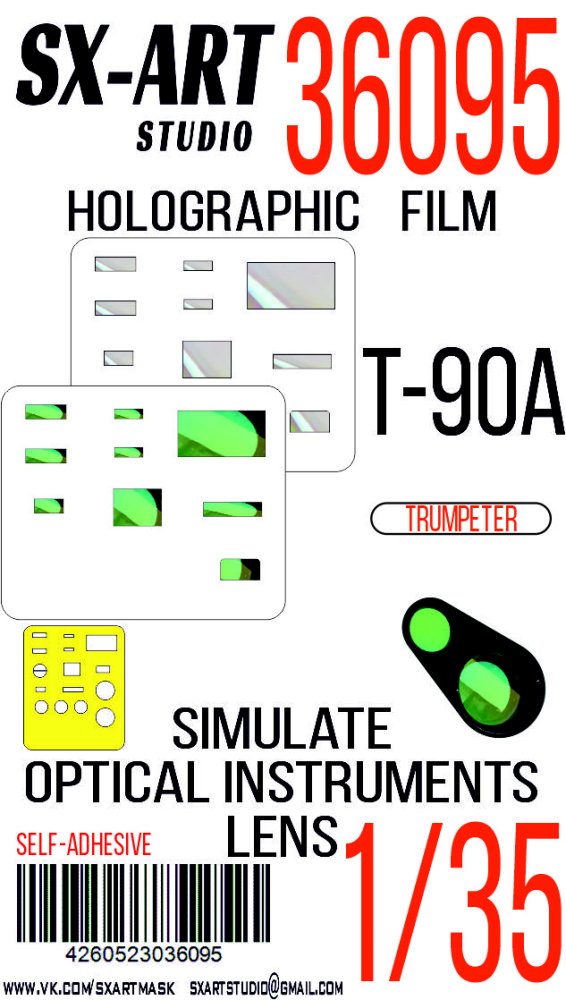 1/35 Holographic film T-90A (TRUMP)