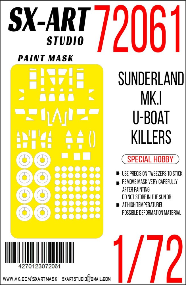 1/72 Paint mask Short Sunderland Mk.III (SP.HOB.)